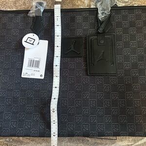 Jordan Black Duffel Bag with Embossed Jumpman